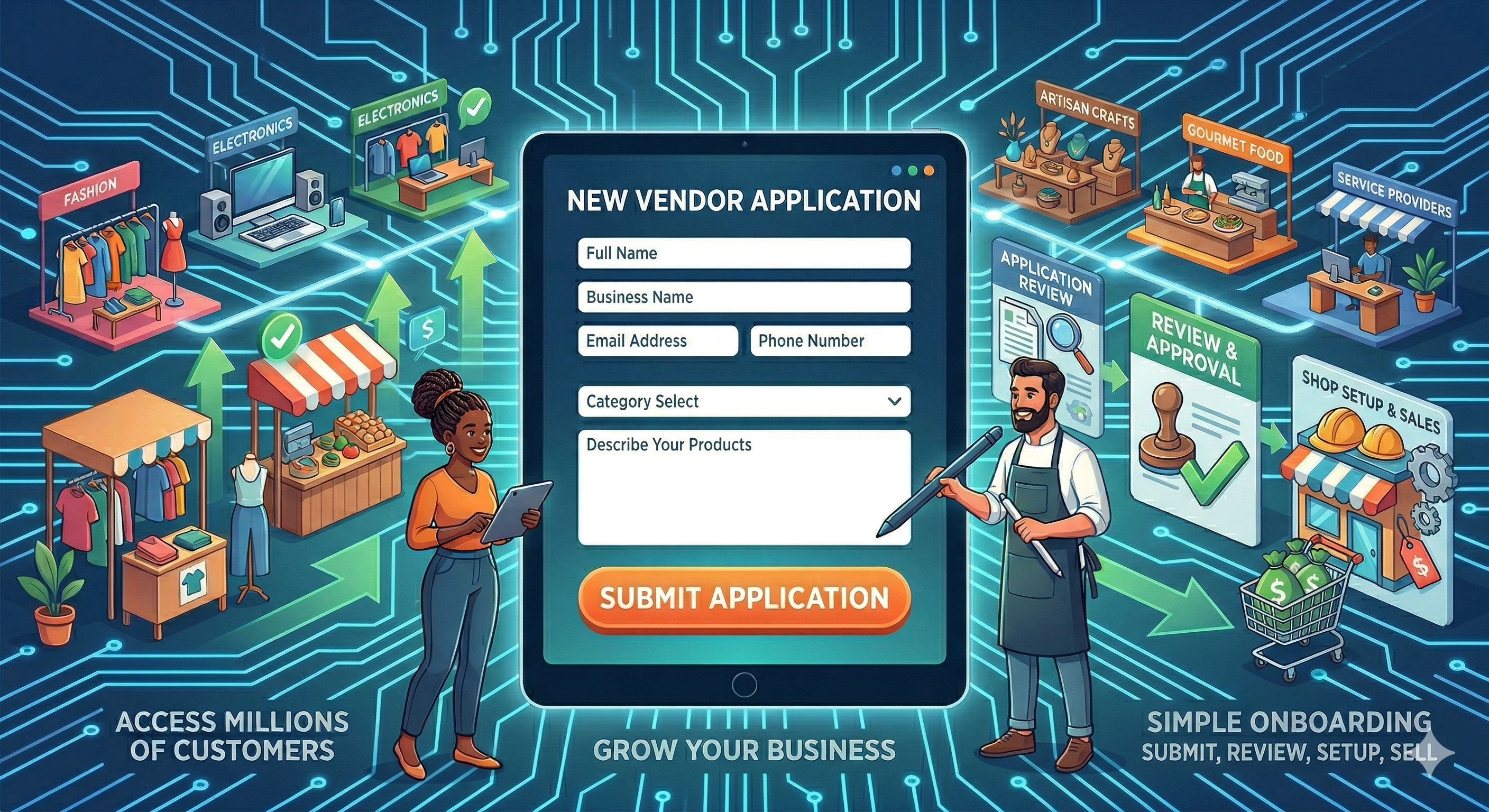 Vendor Signup Showcase